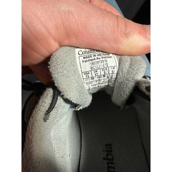 Columbia Black Zip Up Little Kids Winter Booties Size 13c used no box - Picture 5 of 5